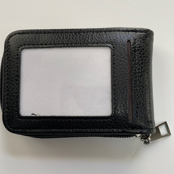 LITCHI EMBOSSED MENS BLACK CARD HOLDER/WALLET - Picture 3 of 6